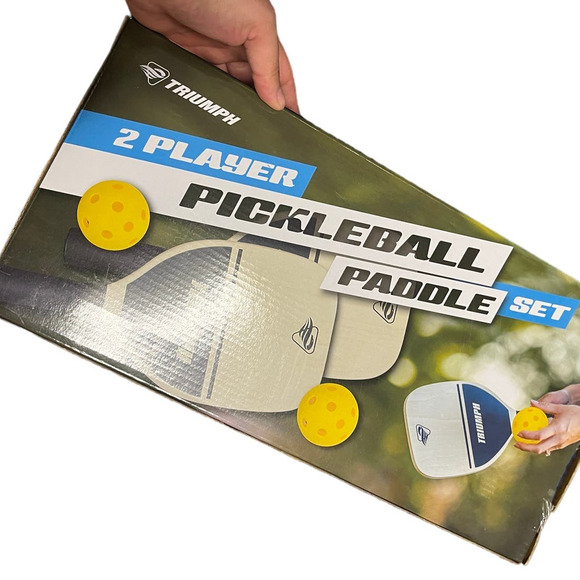 Triumph 2‎ Player Pickleball Paddle Set Brand New In Box - Picture 1 of 4
